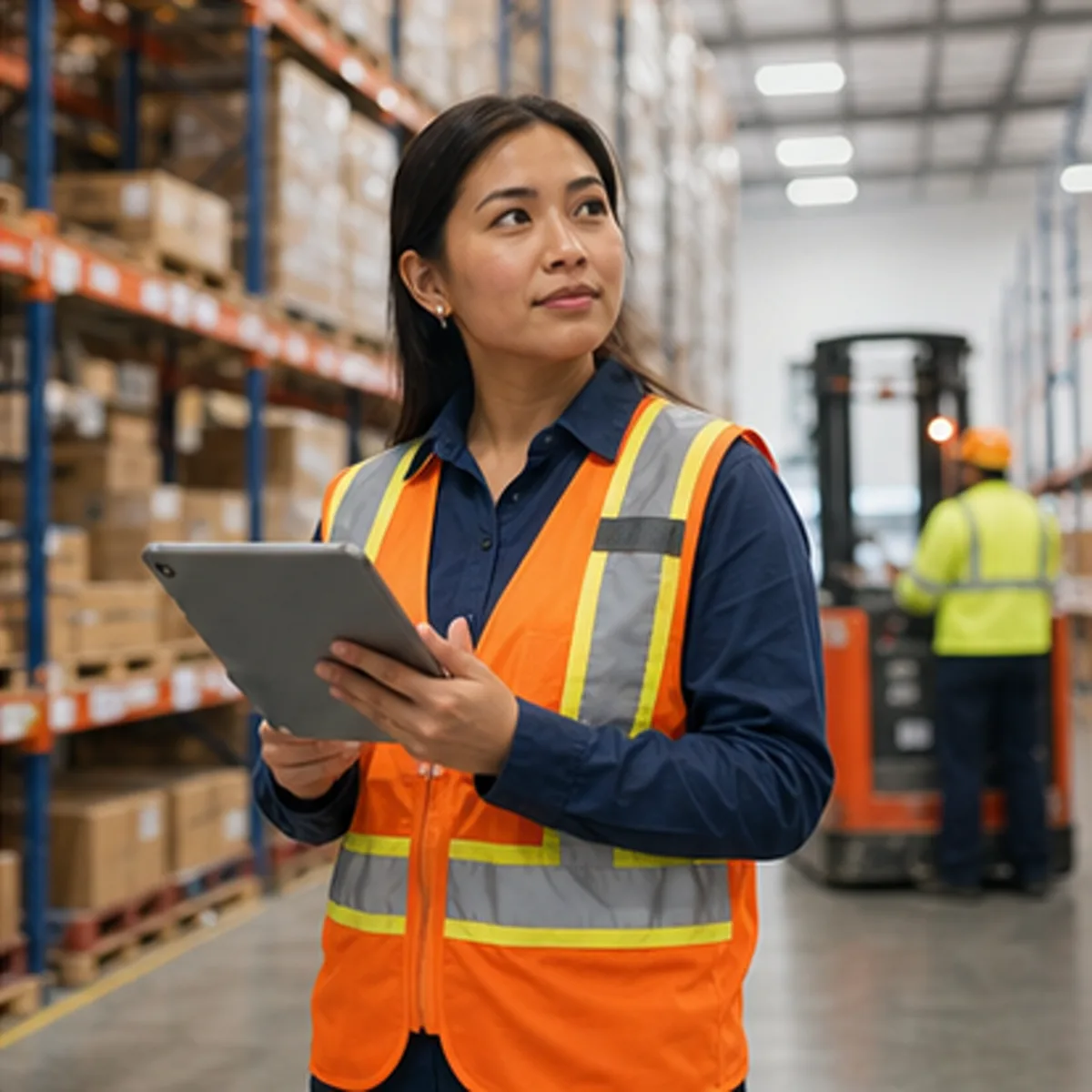 Supply Chain Manager at work in a realistic setting.
